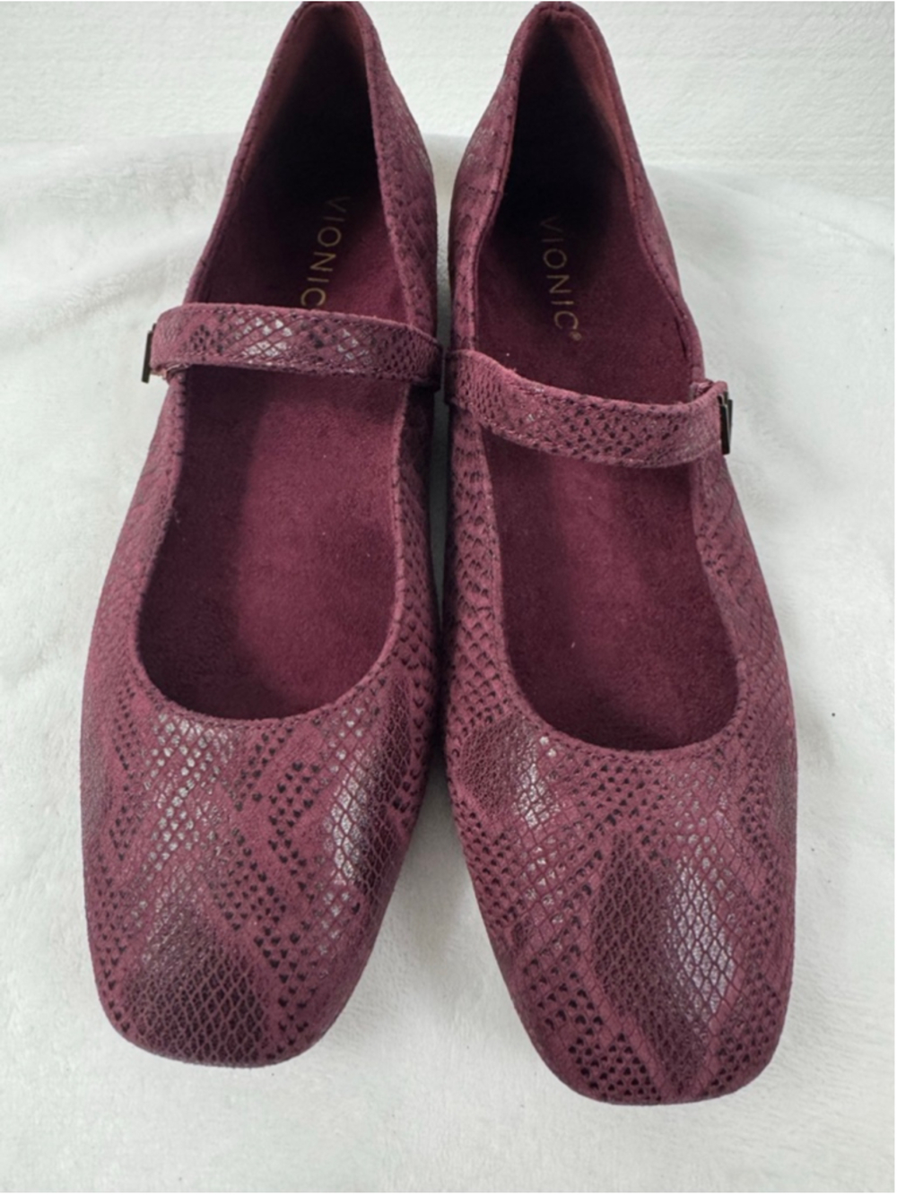 Vionic Alameda Croc Mary Jane Flats Cherry Jubilee Size 8 - Picture 8 of 10
